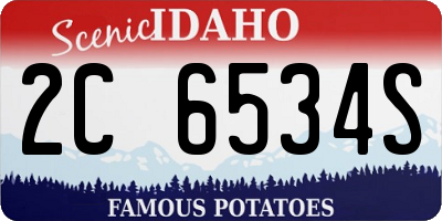 ID license plate 2C6534S