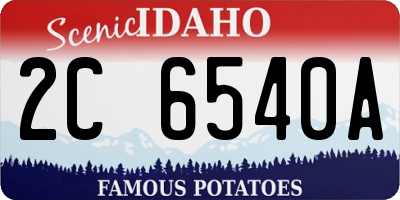 ID license plate 2C6540A