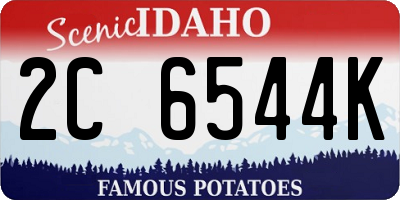ID license plate 2C6544K