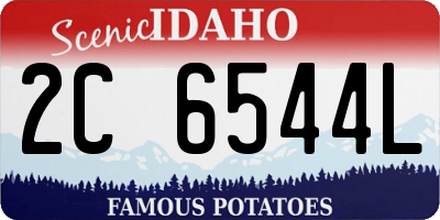 ID license plate 2C6544L