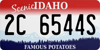 ID license plate 2C6544S