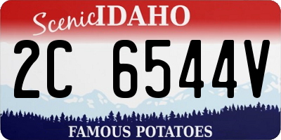 ID license plate 2C6544V