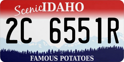 ID license plate 2C6551R