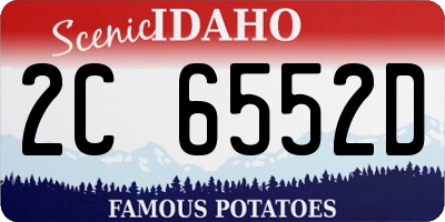 ID license plate 2C6552D