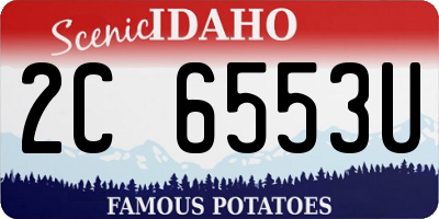 ID license plate 2C6553U