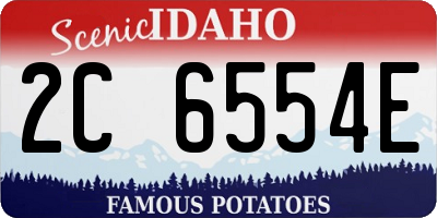 ID license plate 2C6554E