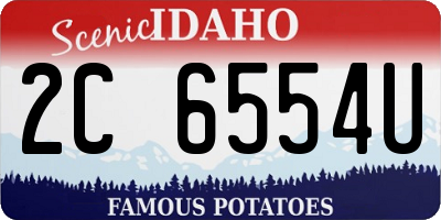 ID license plate 2C6554U