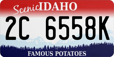 ID license plate 2C6558K