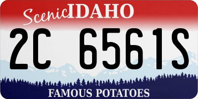 ID license plate 2C6561S
