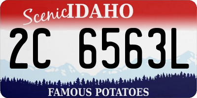 ID license plate 2C6563L
