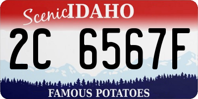 ID license plate 2C6567F