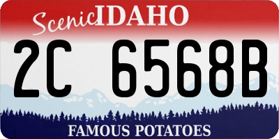 ID license plate 2C6568B