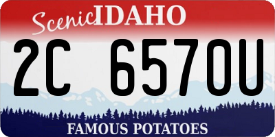 ID license plate 2C6570U
