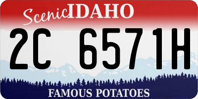 ID license plate 2C6571H
