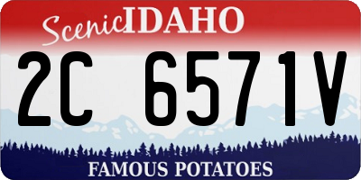 ID license plate 2C6571V