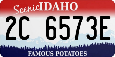 ID license plate 2C6573E