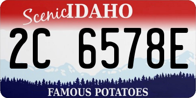 ID license plate 2C6578E