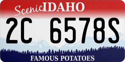 ID license plate 2C6578S