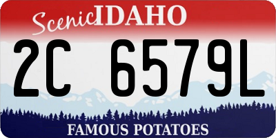 ID license plate 2C6579L