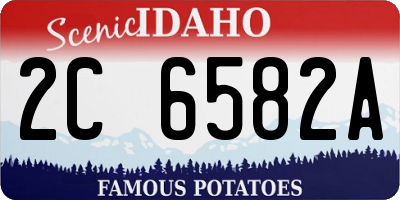ID license plate 2C6582A