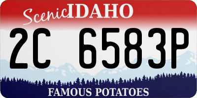 ID license plate 2C6583P