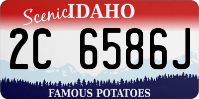ID license plate 2C6586J