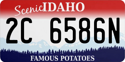 ID license plate 2C6586N