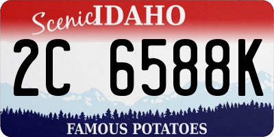 ID license plate 2C6588K