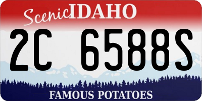 ID license plate 2C6588S