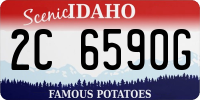 ID license plate 2C6590G