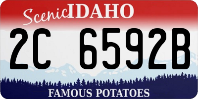 ID license plate 2C6592B