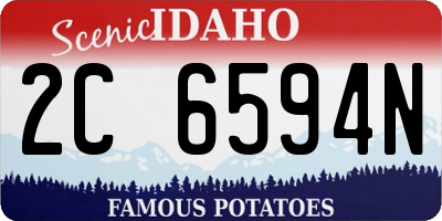 ID license plate 2C6594N
