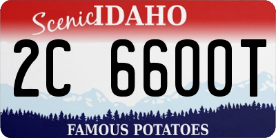 ID license plate 2C6600T