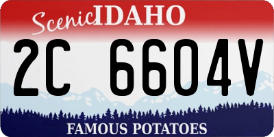 ID license plate 2C6604V