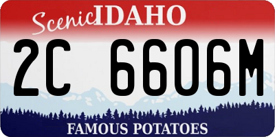 ID license plate 2C6606M