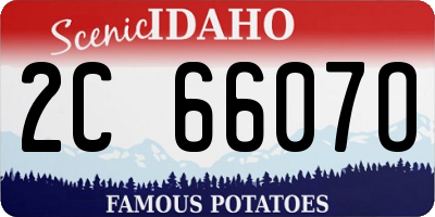 ID license plate 2C6607O