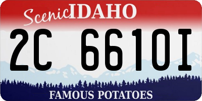 ID license plate 2C6610I