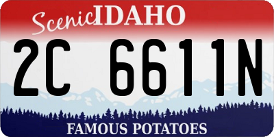 ID license plate 2C6611N