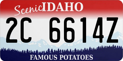 ID license plate 2C6614Z