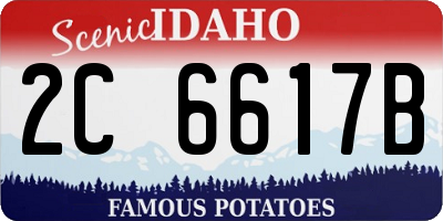 ID license plate 2C6617B