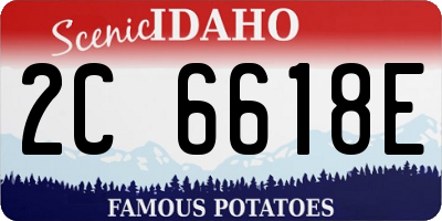 ID license plate 2C6618E