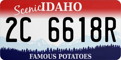 ID license plate 2C6618R