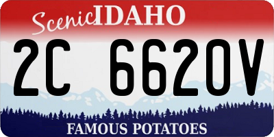 ID license plate 2C6620V