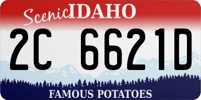 ID license plate 2C6621D