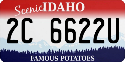 ID license plate 2C6622U