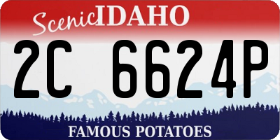 ID license plate 2C6624P