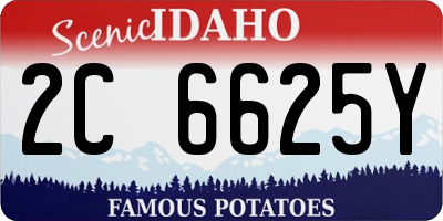 ID license plate 2C6625Y