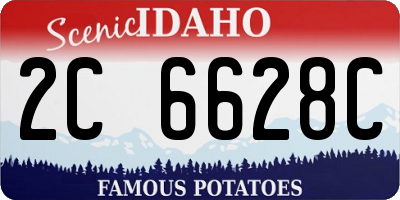 ID license plate 2C6628C