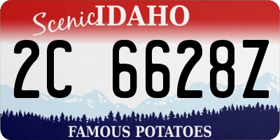 ID license plate 2C6628Z