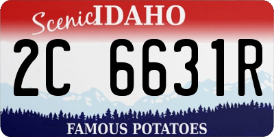 ID license plate 2C6631R